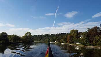 Rckfahrt mit der Weien Flotte